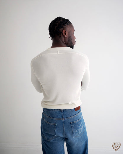 Waffle-Knit Longsleeve - Earth