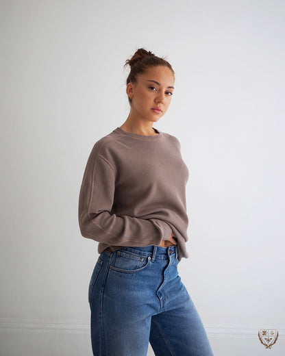 Waffle-Knit Longsleeve - Earth